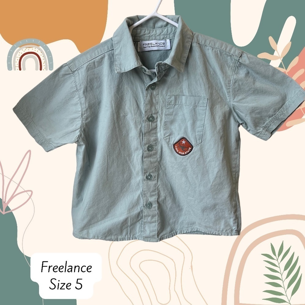 3/$15 Freelance size 5 button up